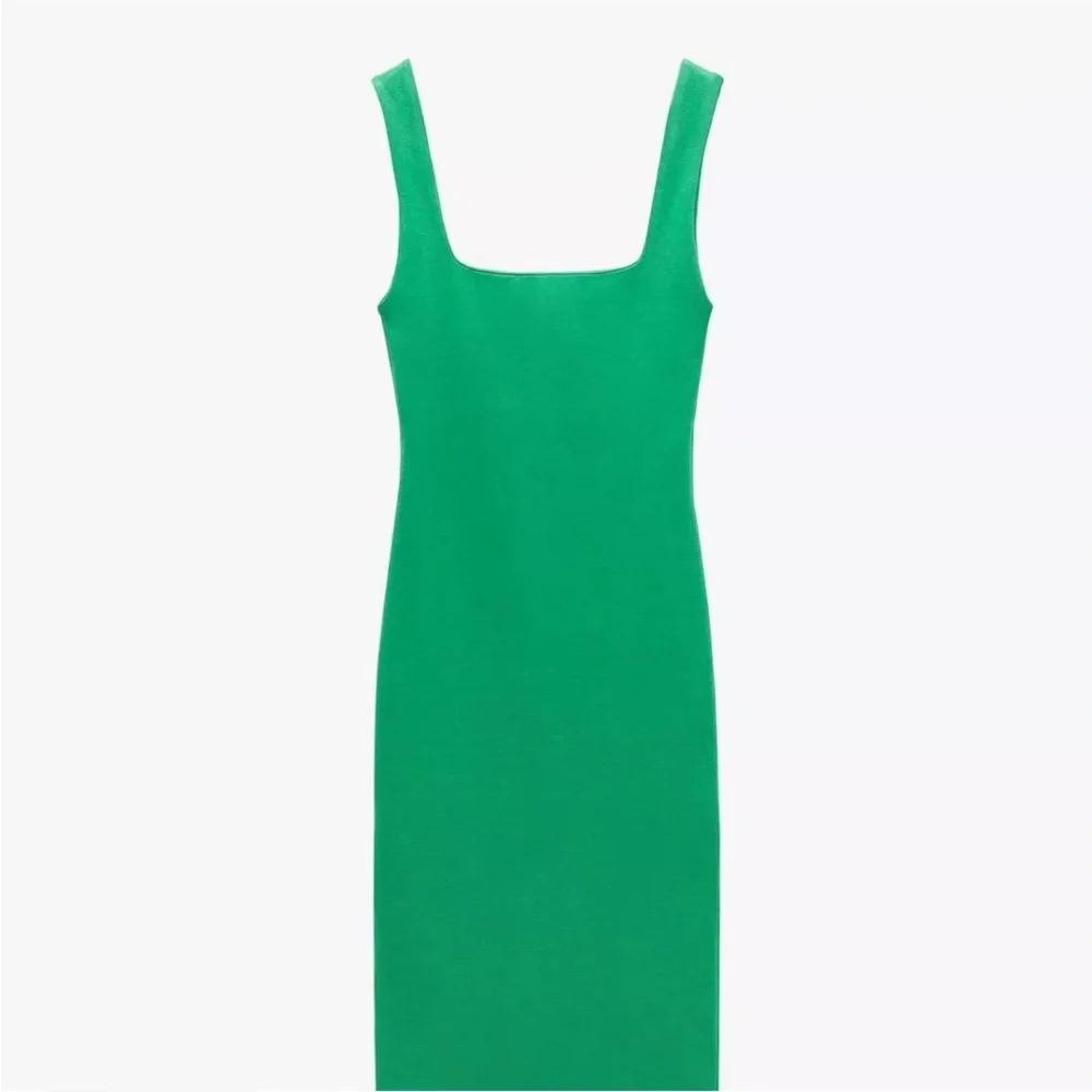 Zara Vibrant Green Midi Dress - Picture 2 of 4